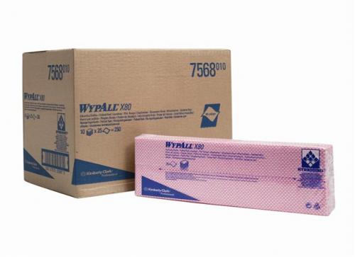 Wypall X80 Cleaning Cloths 7568 - Red